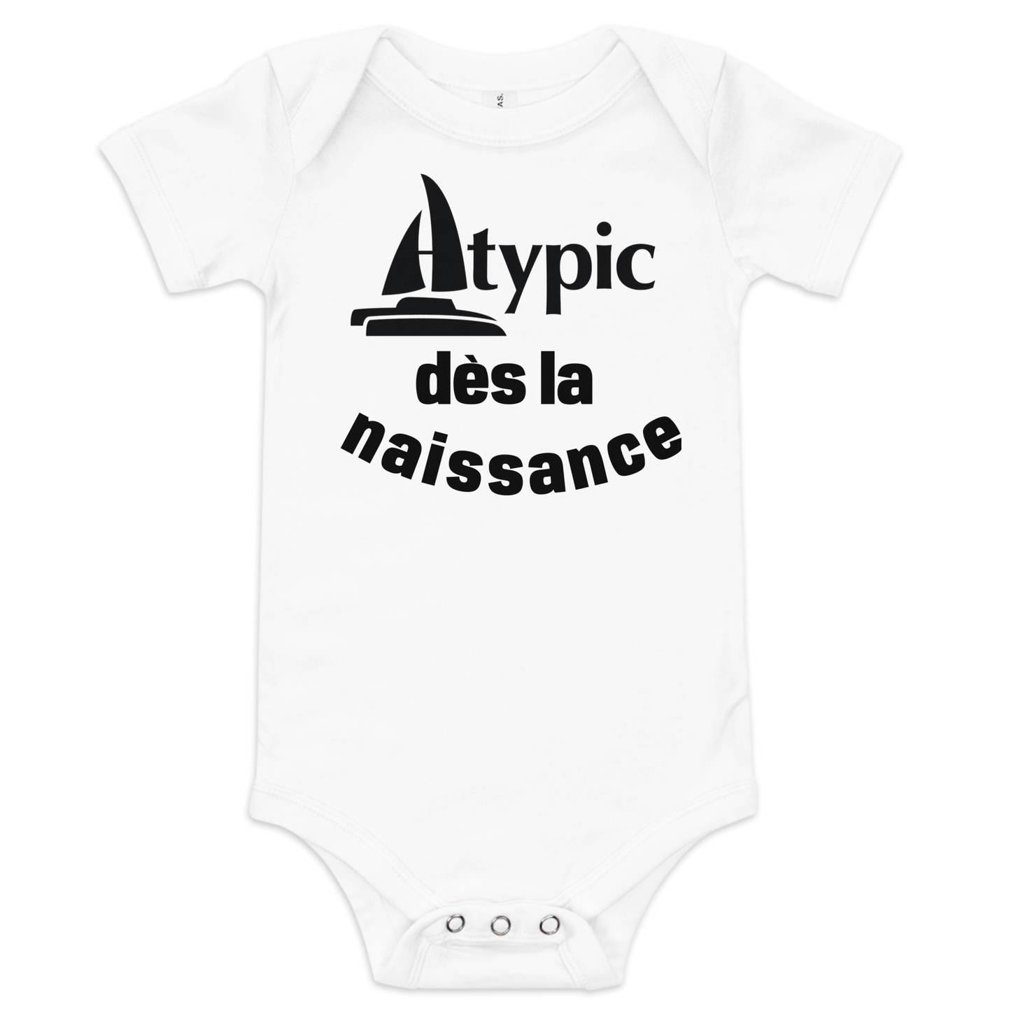 Short sleeve baby bodysuit