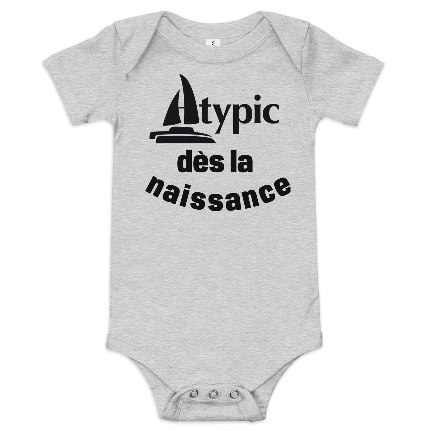 Short sleeve baby bodysuit