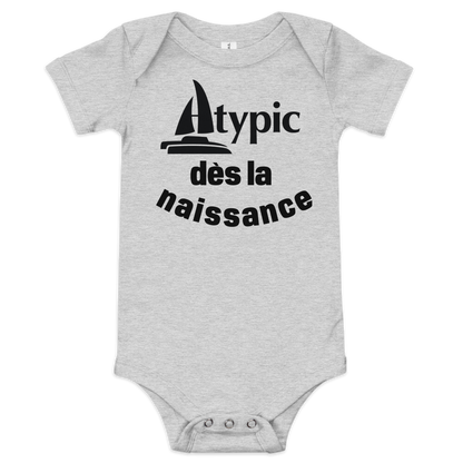 Short sleeve baby bodysuit