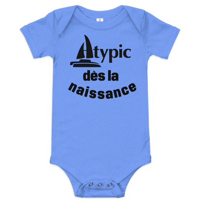 Short sleeve baby bodysuit