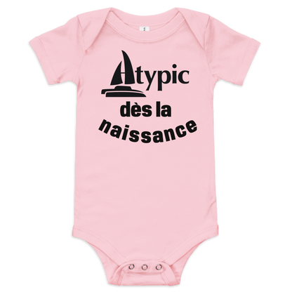 Short sleeve baby bodysuit