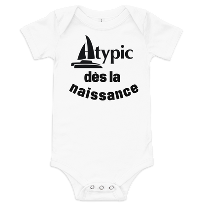 Short sleeve baby bodysuit